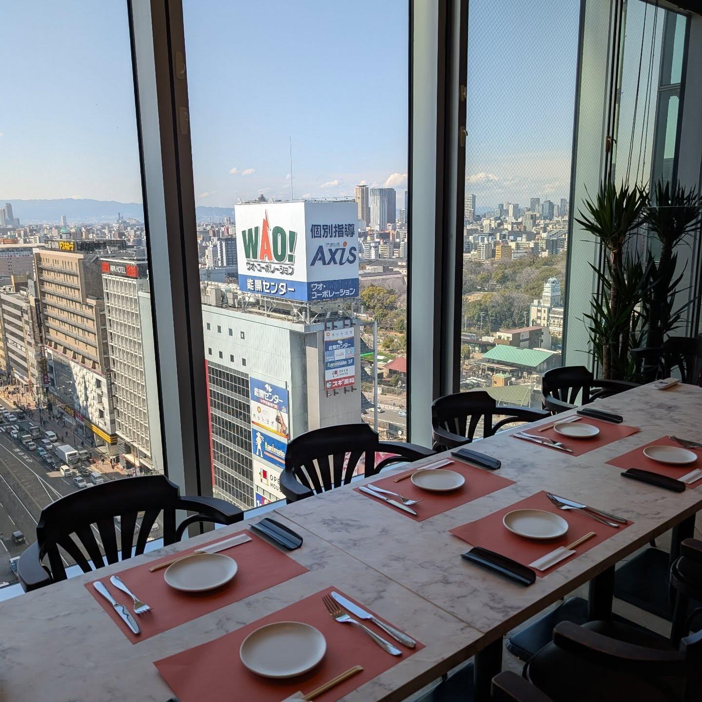 美味しいグリル料理と工場直送のアサヒビールを最高の眺めでいかがでしょうか。