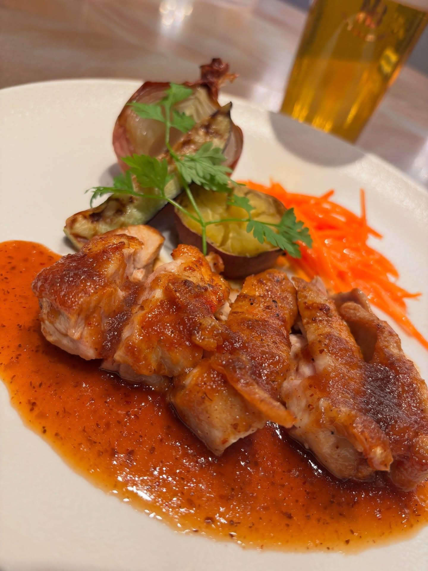 淡路すだち鶏もも肉のスパイスグリル🍗❤️‍🔥