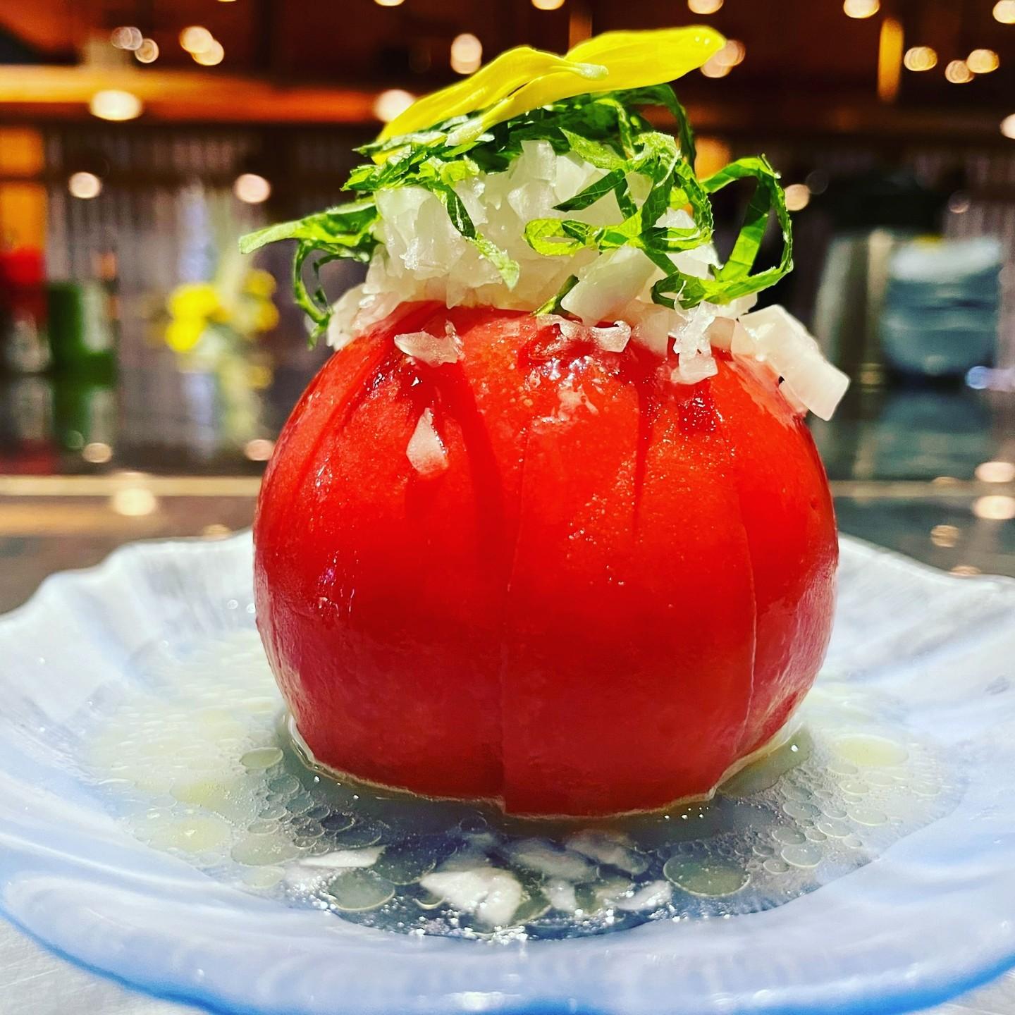 第一号！🍅トマト丸ごとサラダ🍅