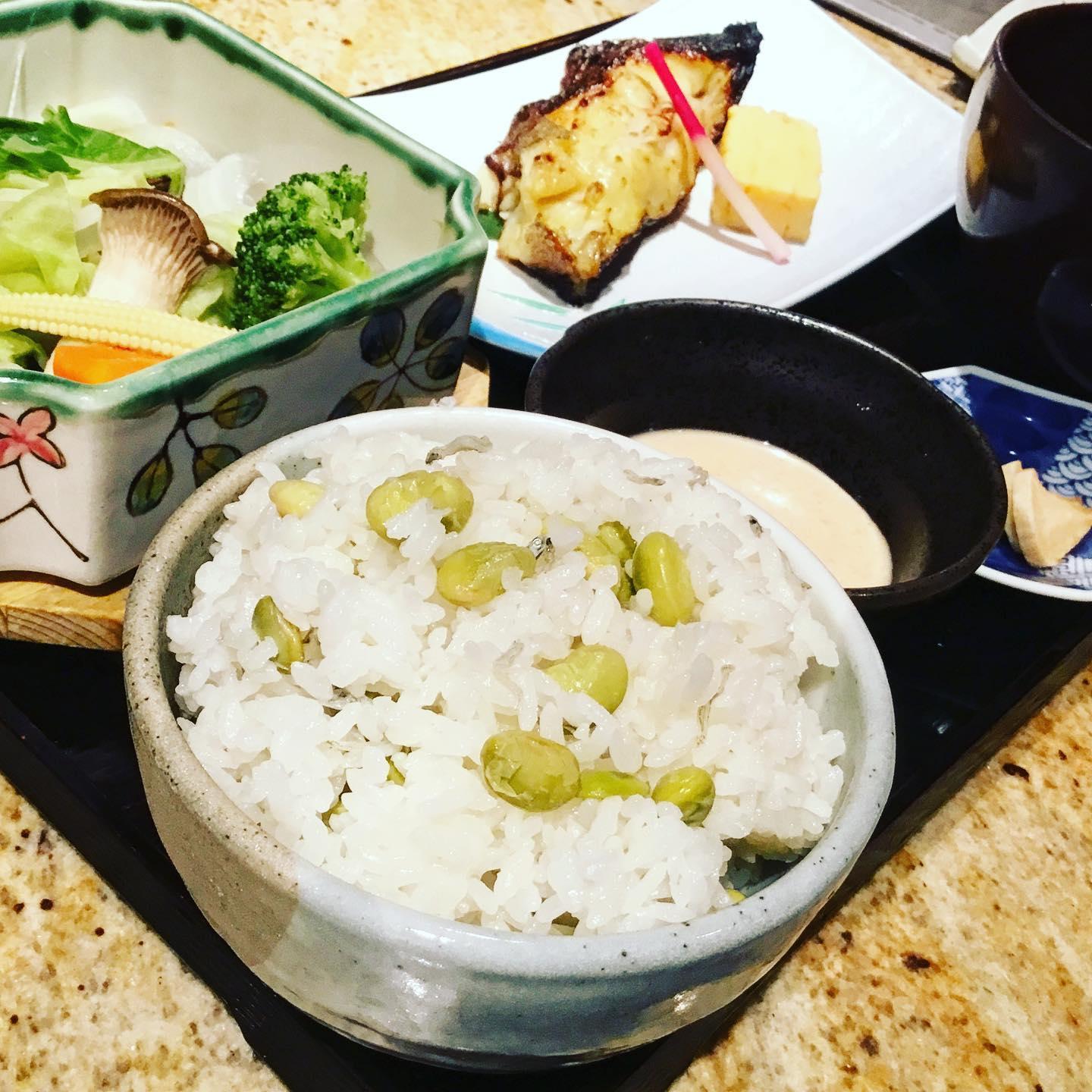 炊き込みご飯が変わりました。