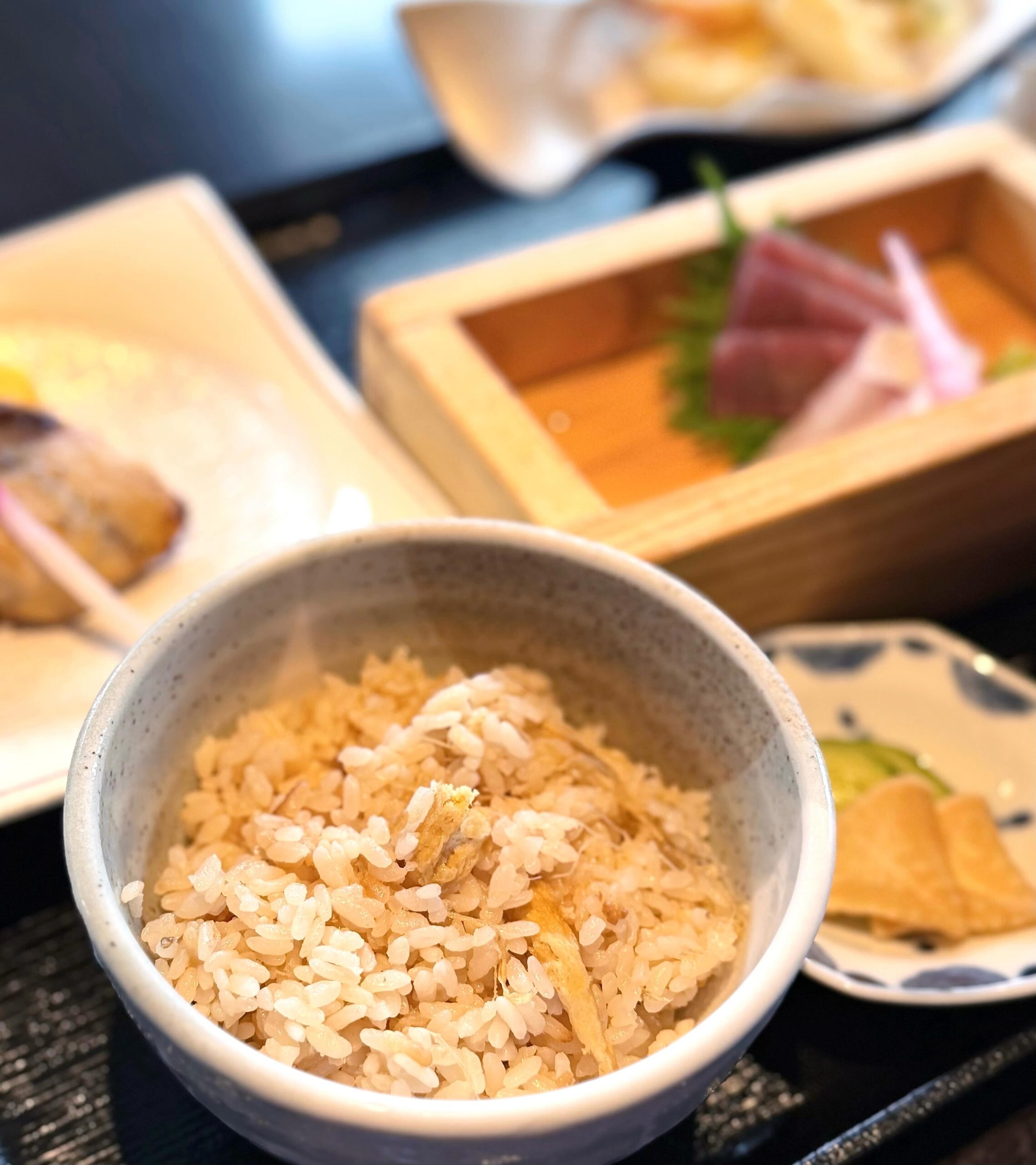 炊き込みご飯が変わりました。