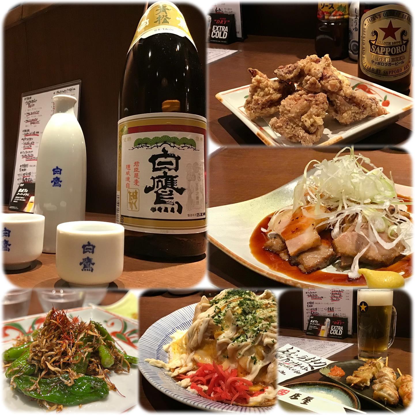こんばんは。気温も上がりはじめ花金の夜は、The居酒屋「庄屋」で、気心しれたお仲間と「美味しい生」で乾杯🍻。