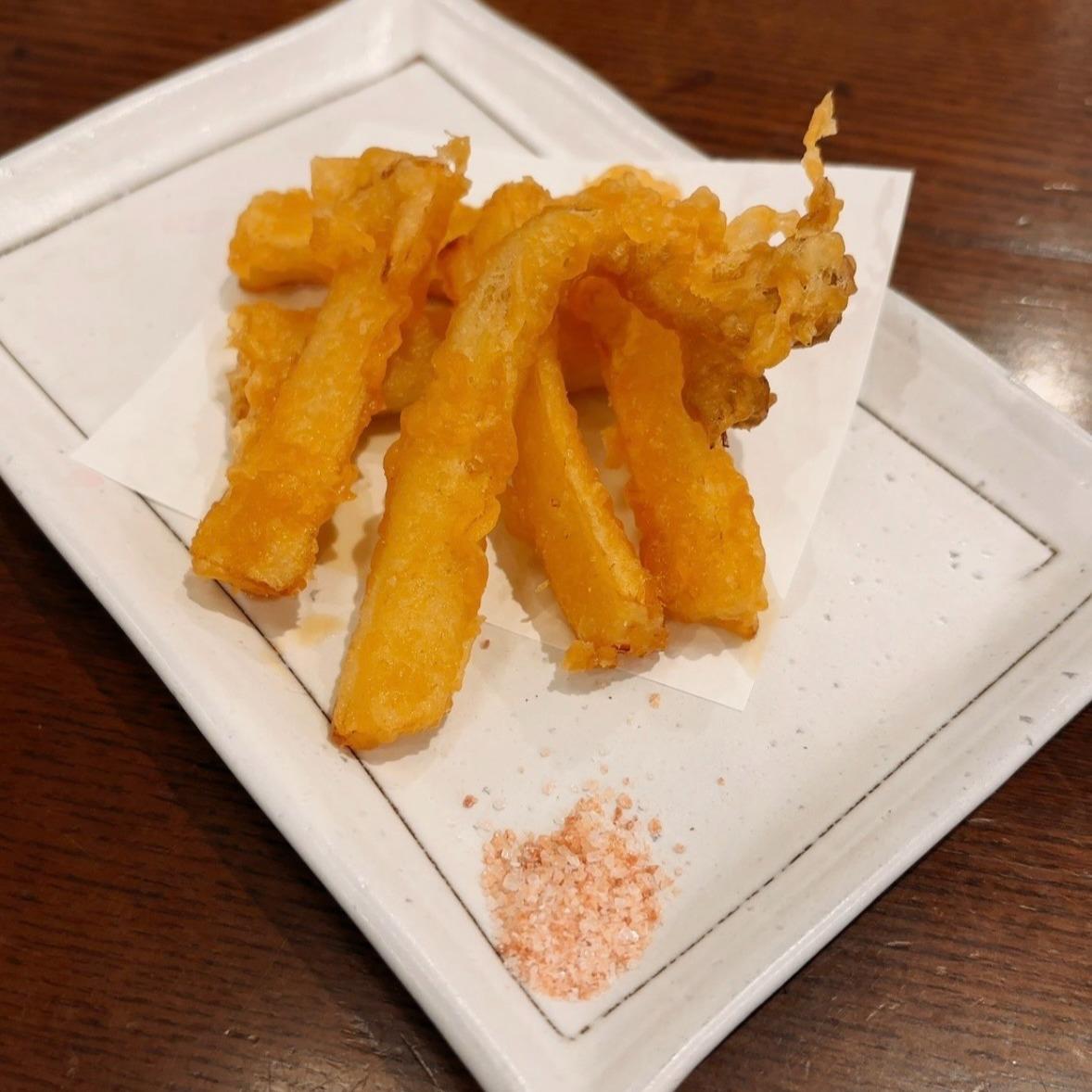 菜の花からしあえ　山ウド天ぷら