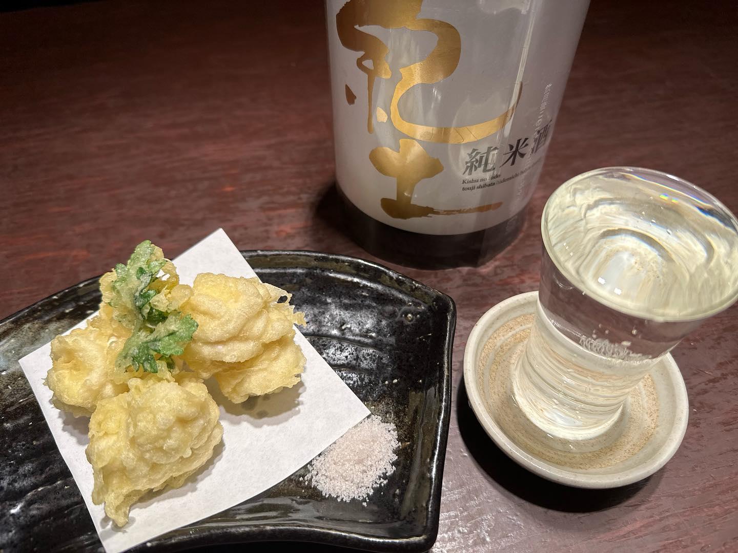 白子の天ぷら!